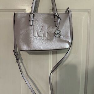 Michael Kors Light Lavendar Satchel with Logo Charm